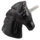 Black Horse Metal Knobs